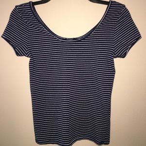 Forever21 Blue striped top, (small)